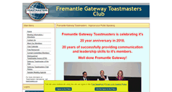 Desktop Screenshot of fremantlegatewaytoastmasters.org